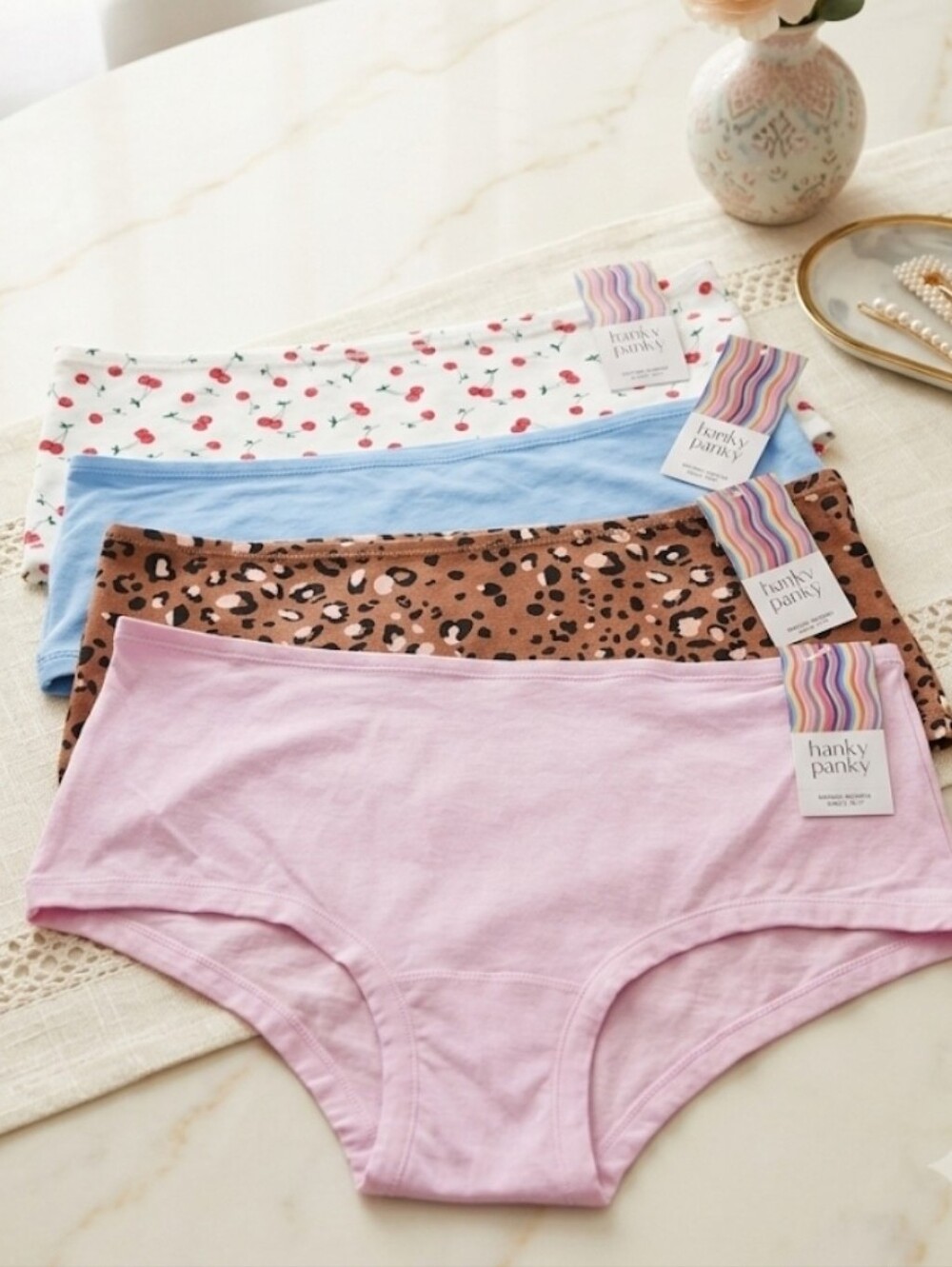 Nwt Bundle/Lot Of 4 Hanky Panky  PlayStretch Boyshorts Size XL-XXL